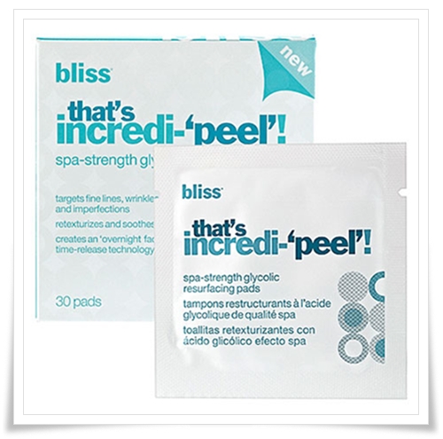 Bliss Thats Incredi ‘Peel’ Spa Strength Glycolic Resurfacing Pads