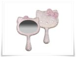 Hello Kitty Glittercute Collection Made With Swarovski Elements Hello Kitty Crystal Dipped Handheld Mirror Made With Swarovski Elements 1