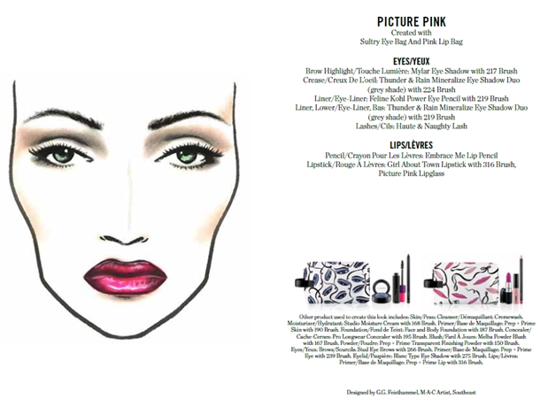 MAC Illustrated Collection by Rebecca Moses Picture Pink
