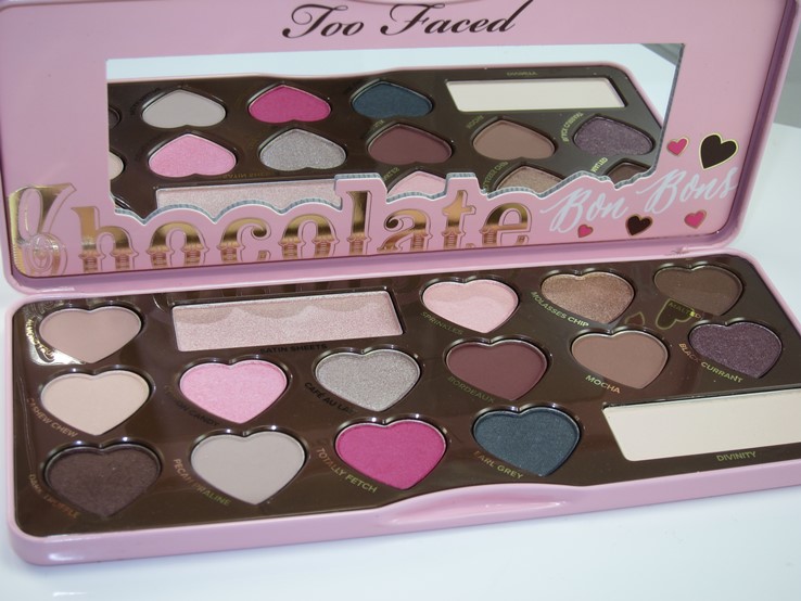 Too Faced Chocolate Bon Bons Eyeshadow Palette Review & Swatches 