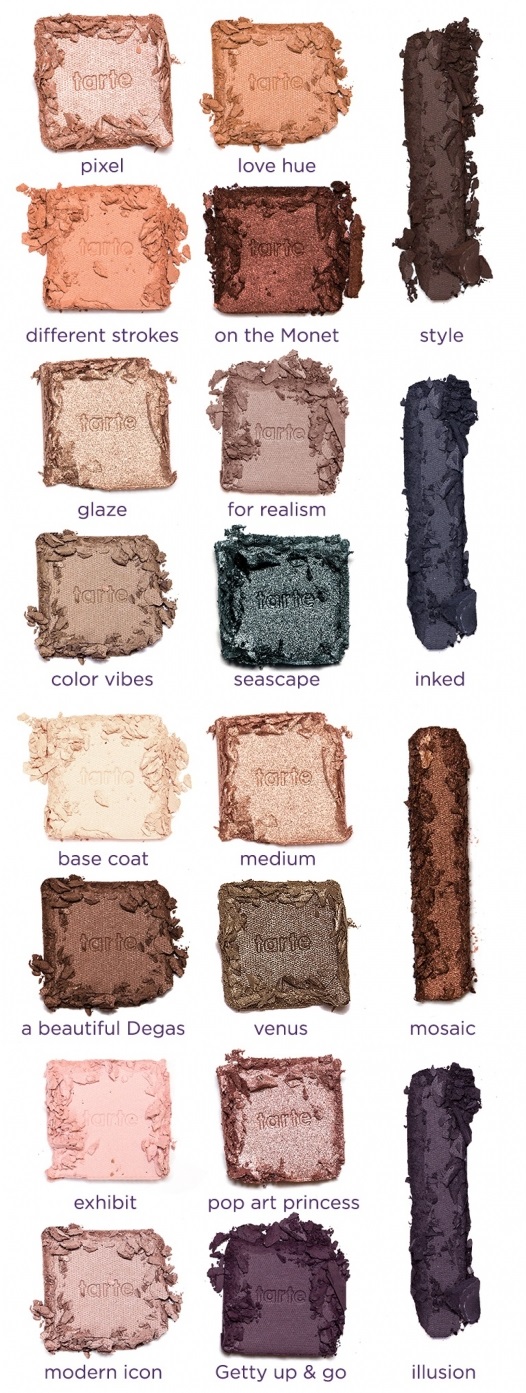 Tarte Color Vibes Amazonian Clay Eyeshadow Palette swatches